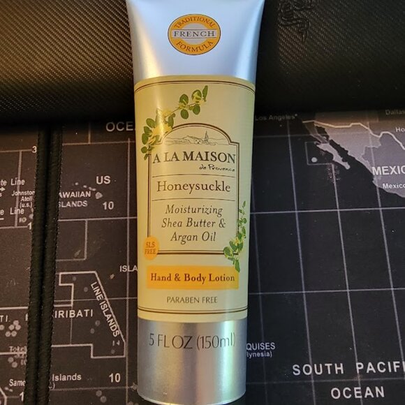 A La Maison Honeysuckle Hand & Body Lotion With Shea Butter & Argan Oil 5 Fl Oz - Picture 2 of 4